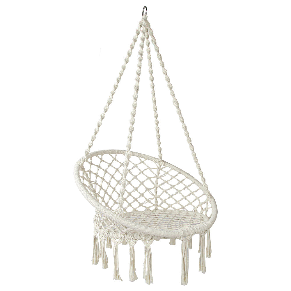 South Yarra Boho Hammock Swing Chair - Cream
